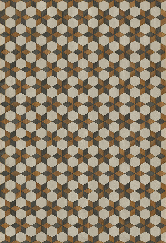 Artisanry - Illuminated - Neutron Star 120x175 Vintage Vinyl Floorcloth