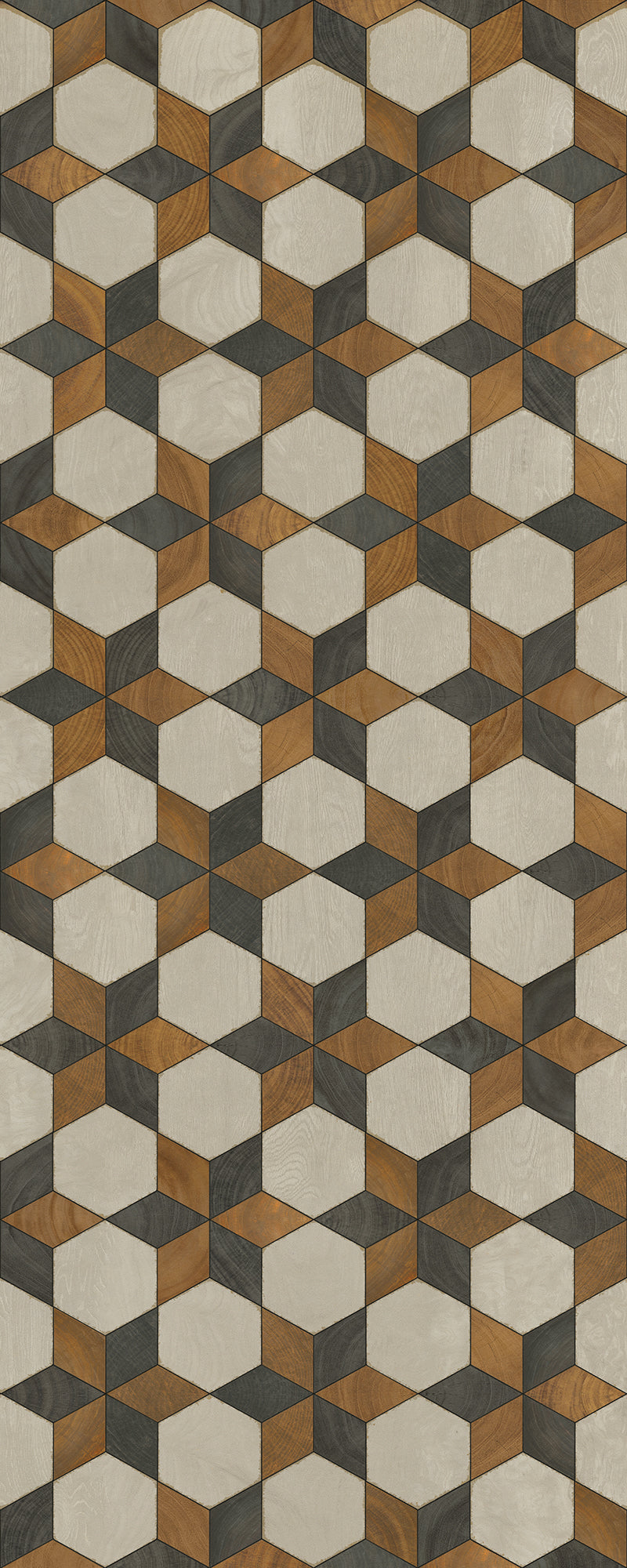Artisanry - Illuminated - Neutron Star 36x90 Vintage Vinyl Floorcloth