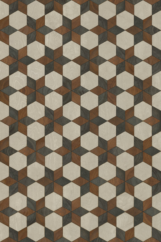 Artisanry - Illuminated - Radio Star 20x30 Vintage Vinyl Floorcloth