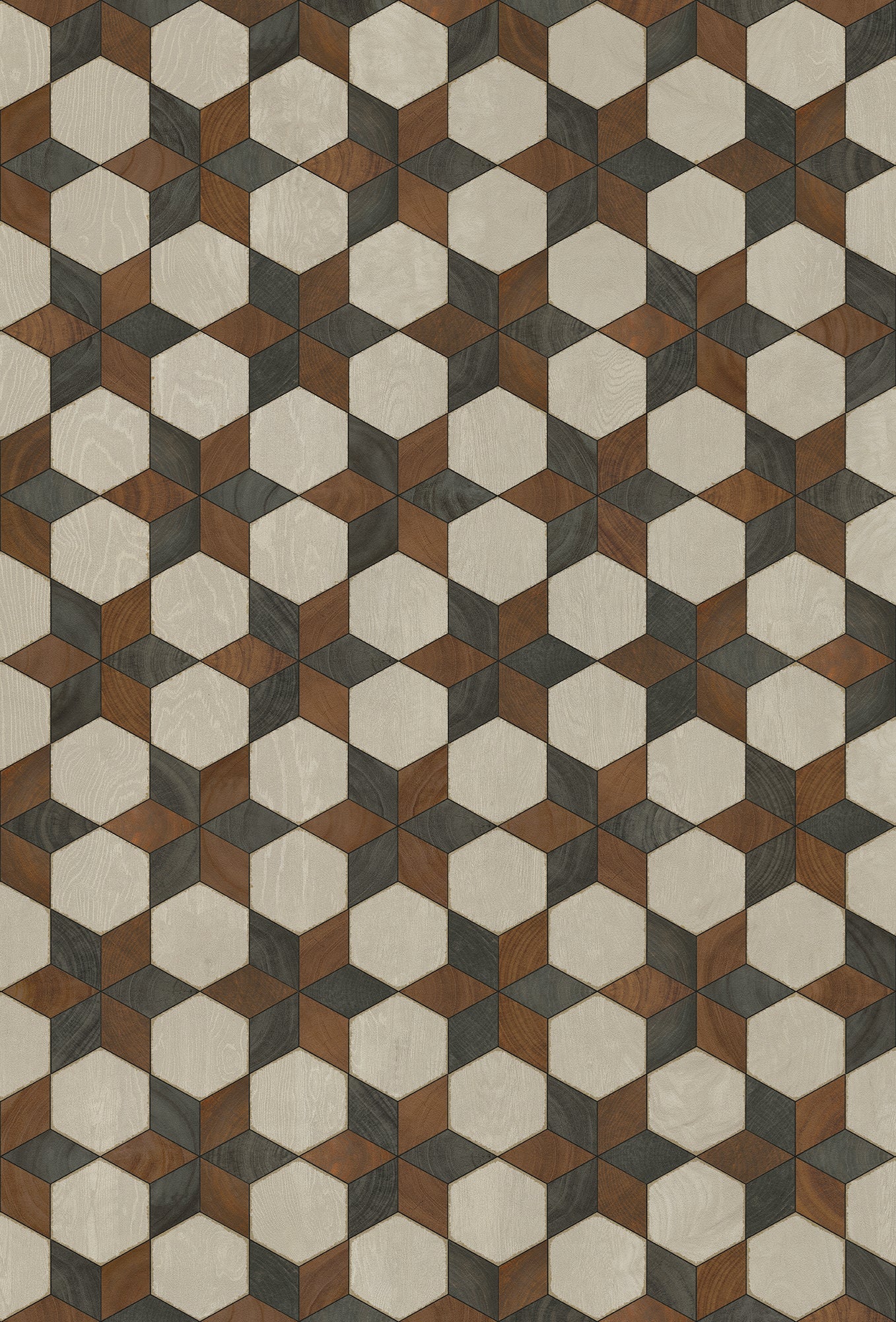 Artisanry - Illuminated - Radio Star 38x56 Vintage Vinyl Floorcloth
