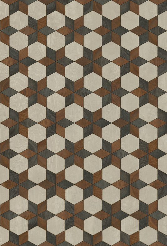 Artisanry - Illuminated - Radio Star 38x56 Vintage Vinyl Floorcloth