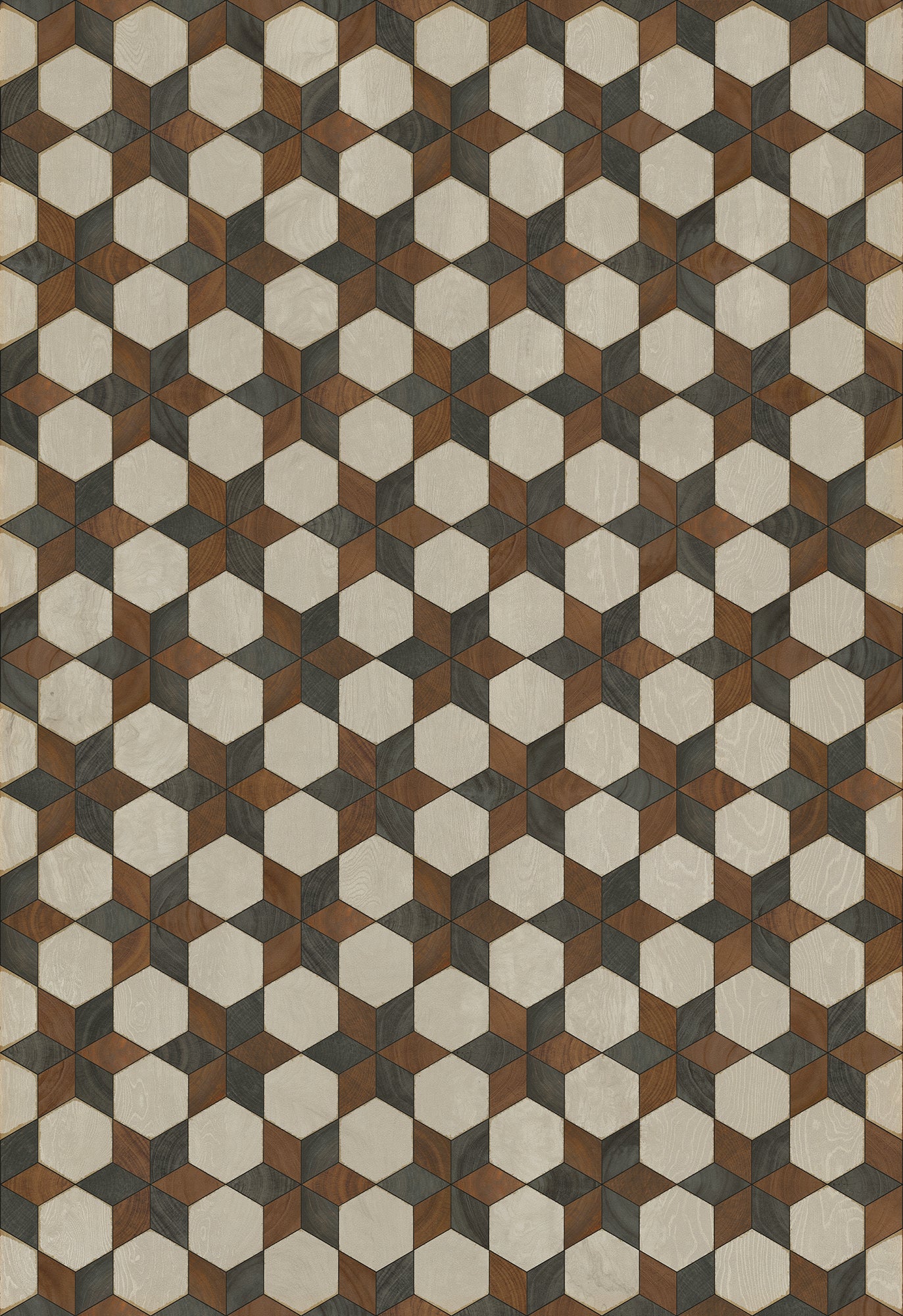 Artisanry - Illuminated - Radio Star 70x102 Vintage Vinyl Floorcloth