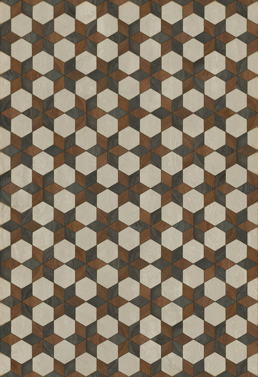 Artisanry - Illuminated - Radio Star 70x102 Vintage Vinyl Floorcloth
