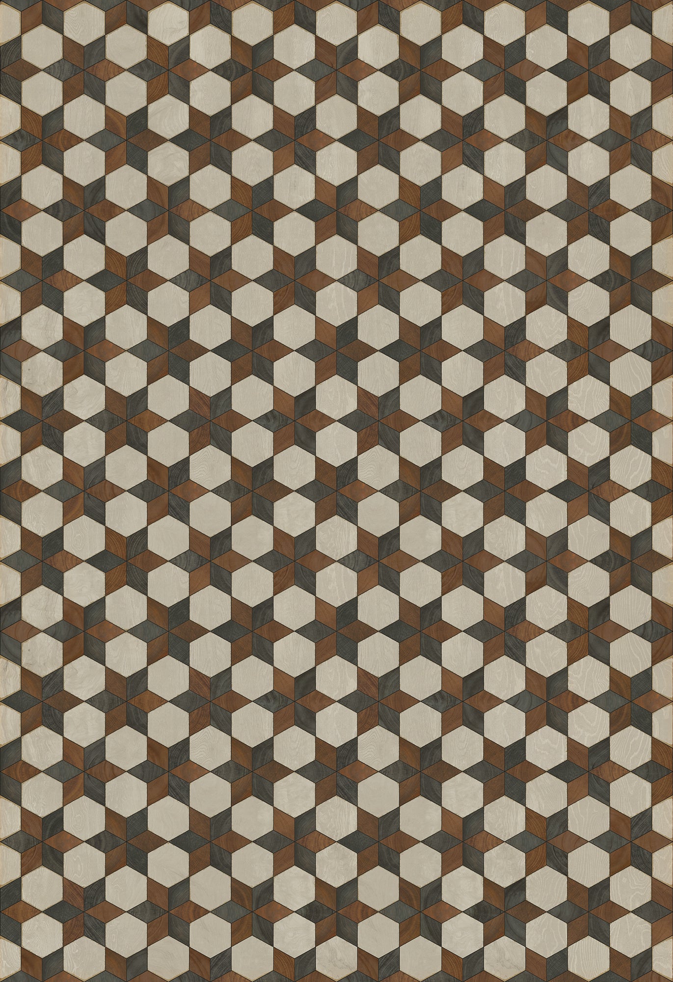 Artisanry - Illuminated - Radio Star 120x175 Vintage Vinyl Floorcloth