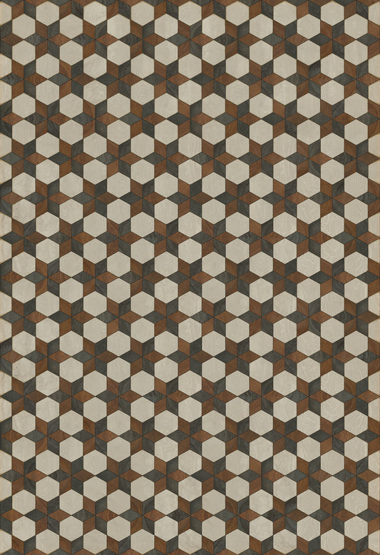 Artisanry - Illuminated - Radio Star 120x175 Vintage Vinyl Floorcloth