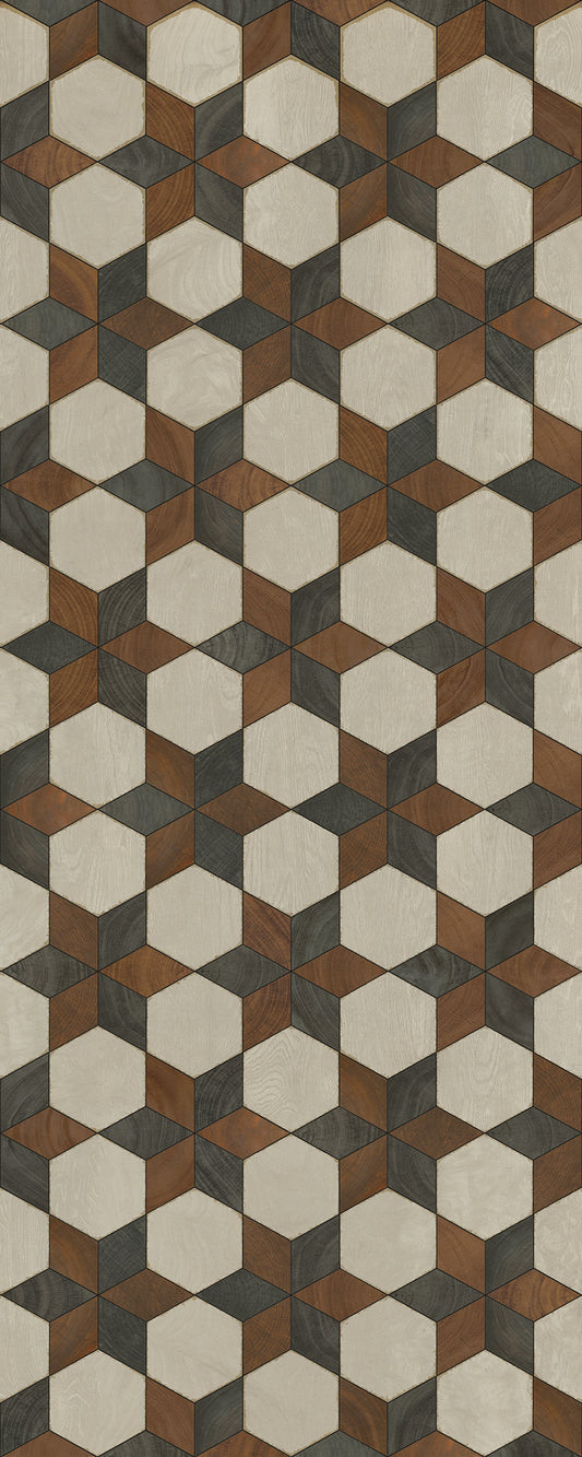 Artisanry - Illuminated - Radio Star 36x90 Vintage Vinyl Floorcloth