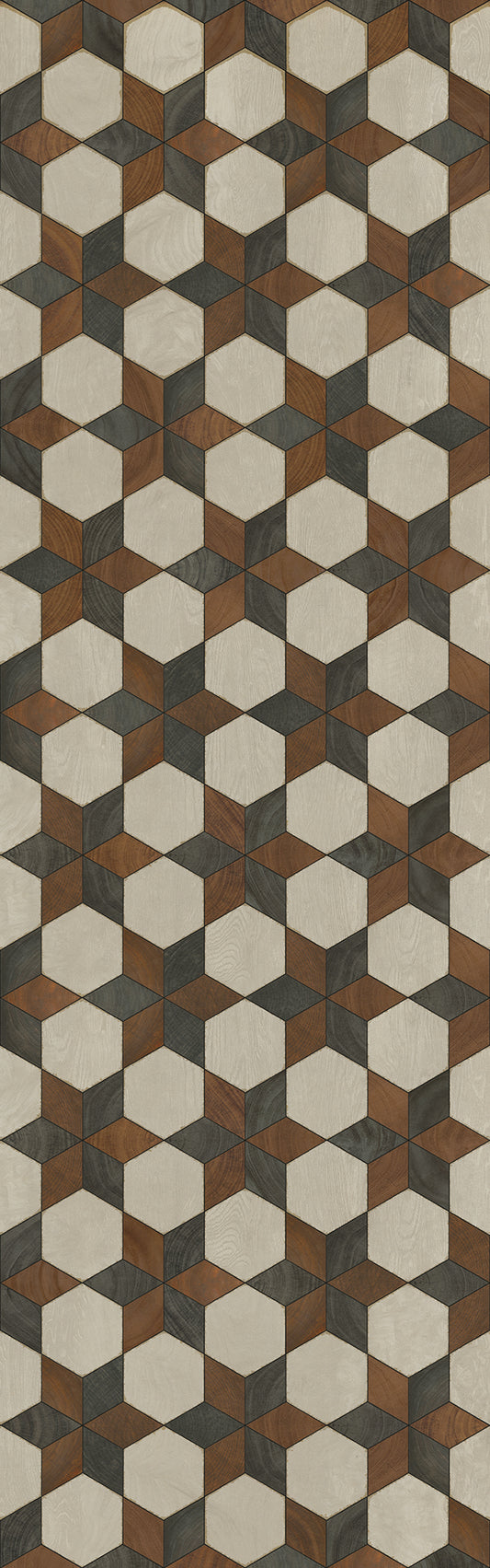 Artisanry - Illuminated - Radio Star 36x115 Vintage Vinyl Floorcloth