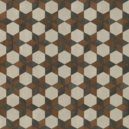 Artisanry - Illuminated - Radio Star 48x48 Vintage Vinyl Floorcloth