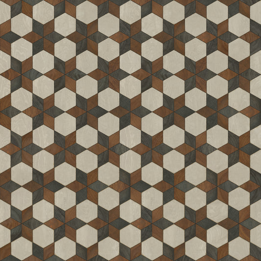 Artisanry - Illuminated - Radio Star 60x60 Vintage Vinyl Floorcloth