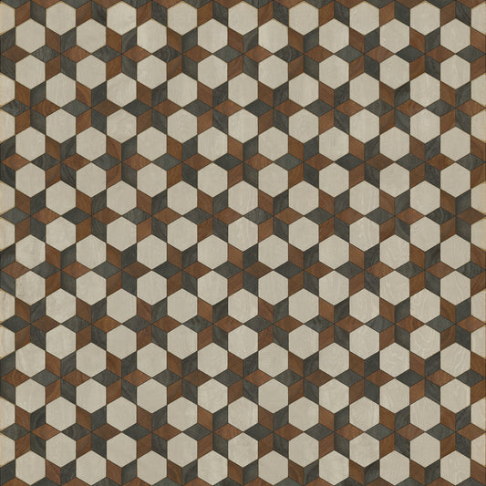 Artisanry - Illuminated - Radio Star 96x96 Vintage Vinyl Floorcloth