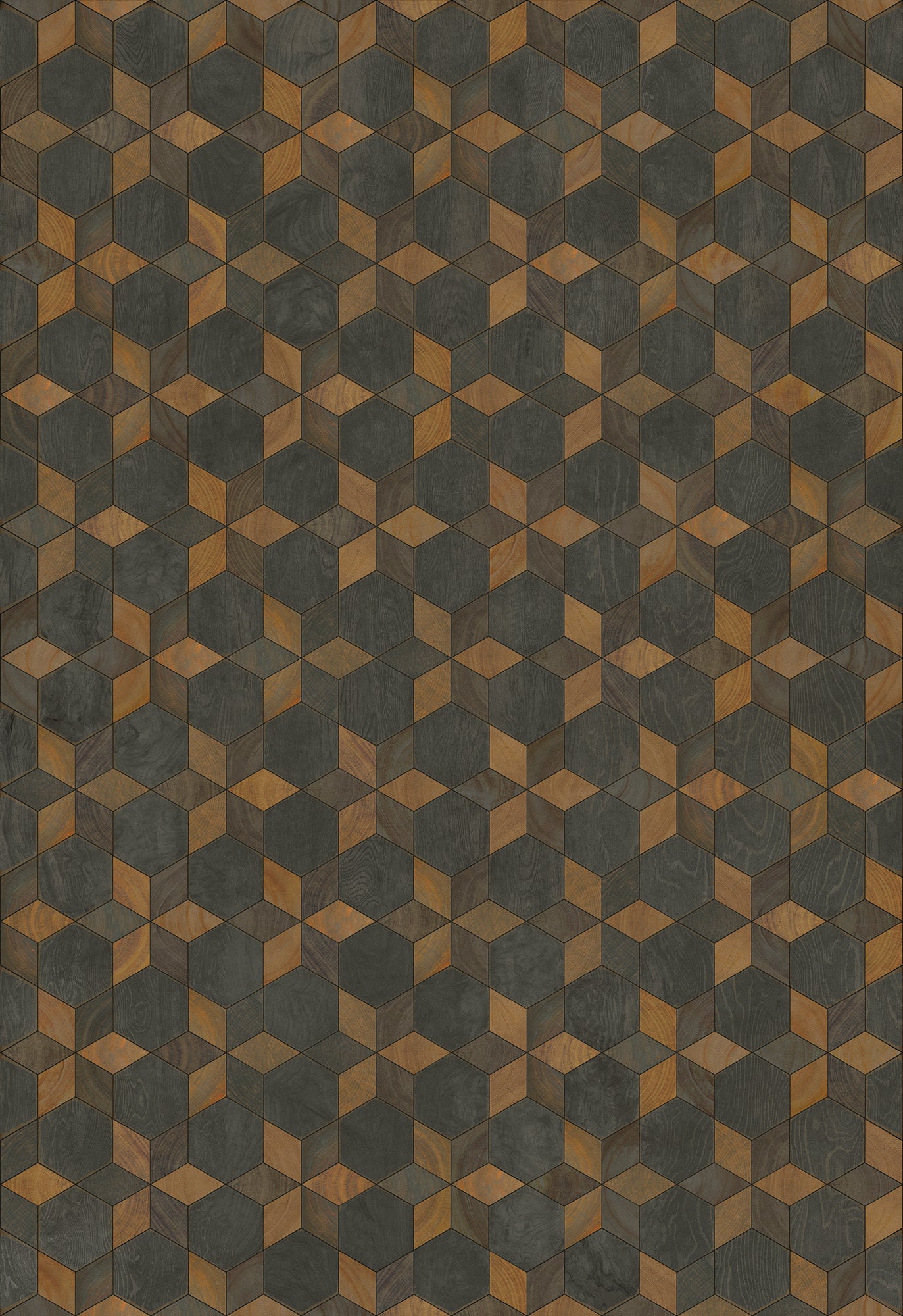 Artisanry - Illuminated - Rock Star 70x102 Vintage Vinyl Floorcloth