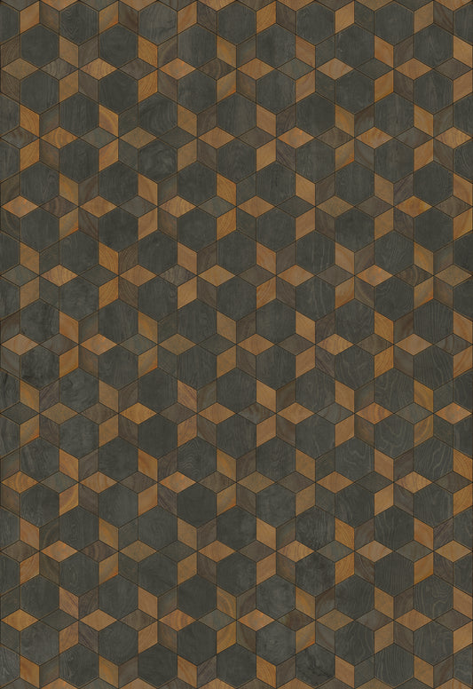 Artisanry - Illuminated - Rock Star 70x102 Vintage Vinyl Floorcloth