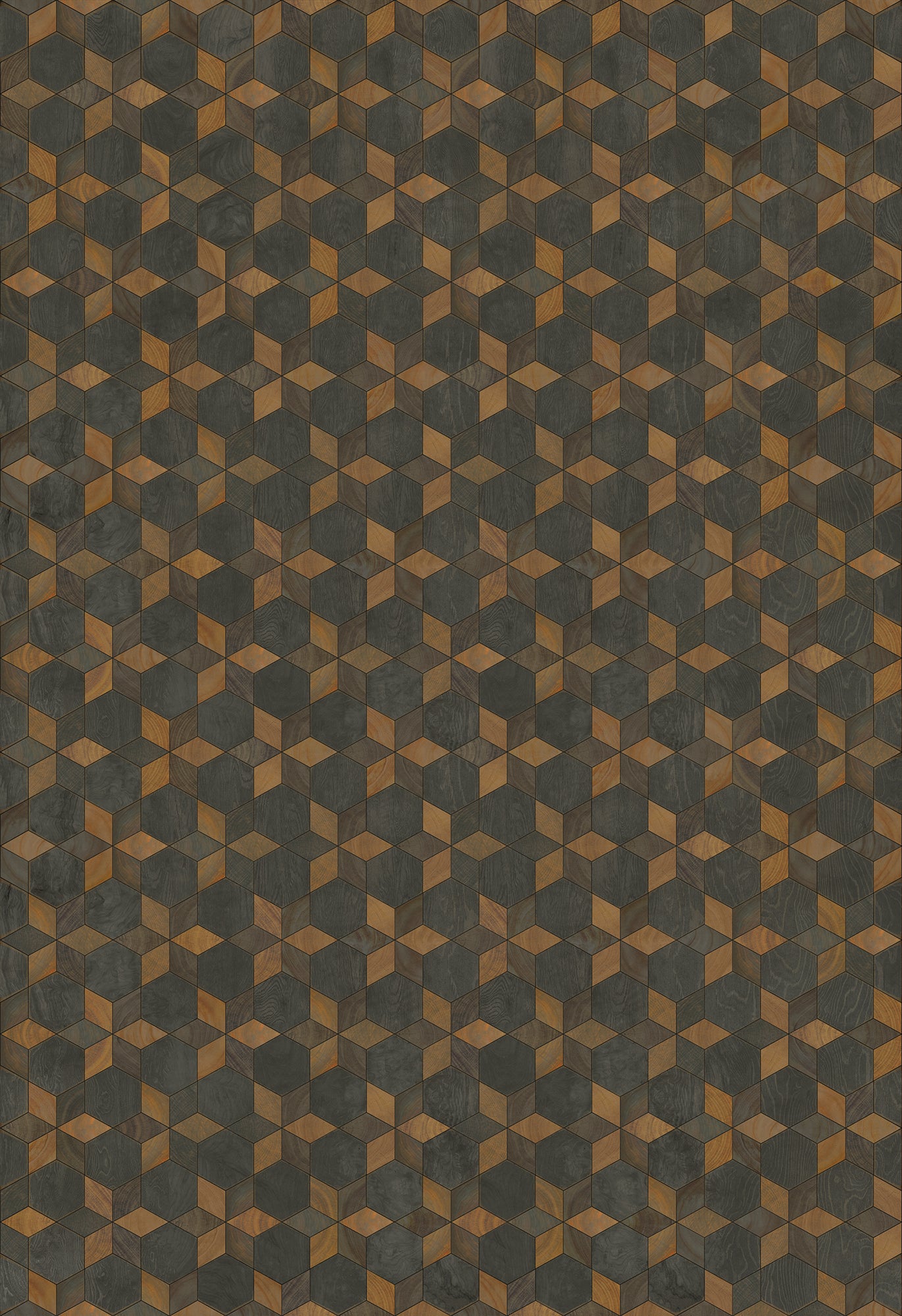 Artisanry - Illuminated - Rock Star 120x175 Vintage Vinyl Floorcloth