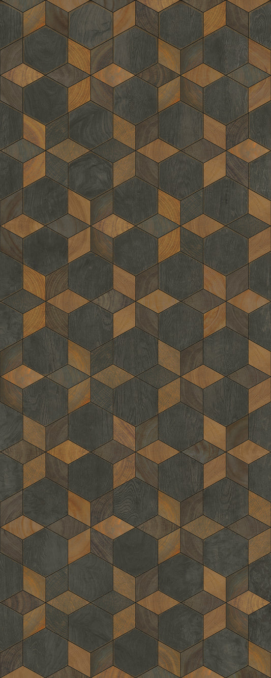 Artisanry - Illuminated - Rock Star 36x90 Vintage Vinyl Floorcloth