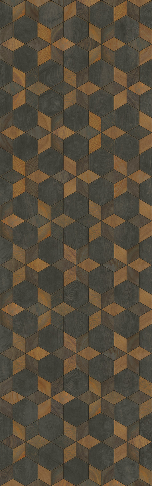 Artisanry - Illuminated - Rock Star 36x115 Vintage Vinyl Floorcloth