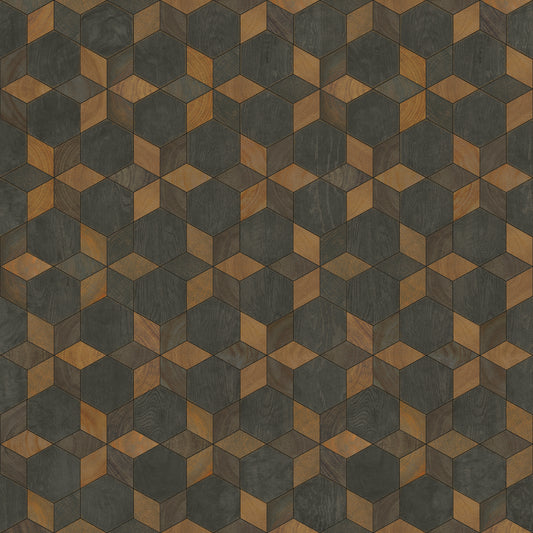 Artisanry - Illuminated - Rock Star 48x48 Vintage Vinyl Floorcloth