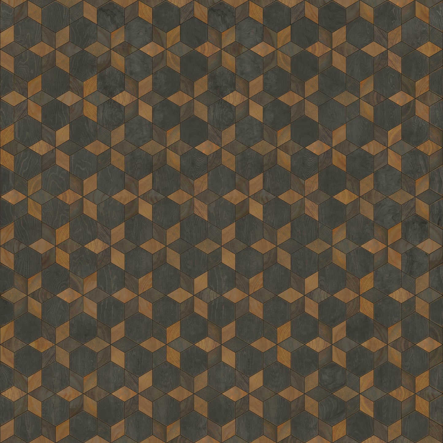 Artisanry - Illuminated - Rock Star 120x120 Vintage Vinyl Floorcloth