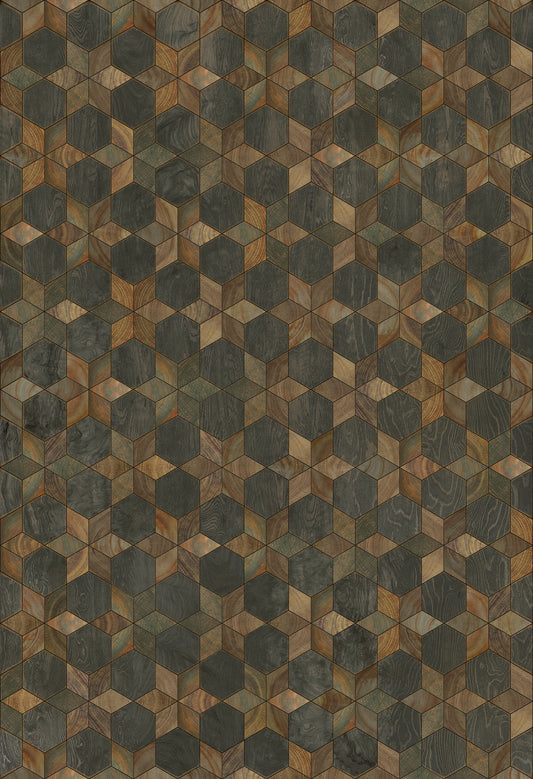 Artisanry - Illuminated - Shooting Star 52x76 Vintage Vinyl Floorcloth