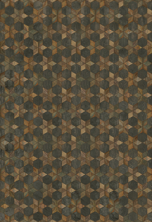 Artisanry - Illuminated - Shooting Star 96x140 Vintage Vinyl Floorcloth