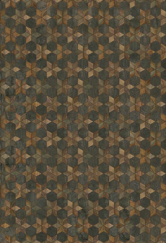 Artisanry - Illuminated - Shooting Star 120x175 Vintage Vinyl Floorcloth