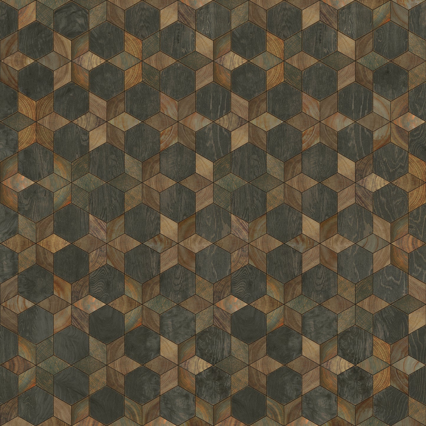 Artisanry - Illuminated - Shooting Star 72x72 Vintage Vinyl Floorcloth