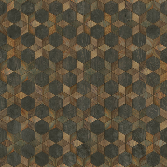 Artisanry - Illuminated - Shooting Star 72x72 Vintage Vinyl Floorcloth