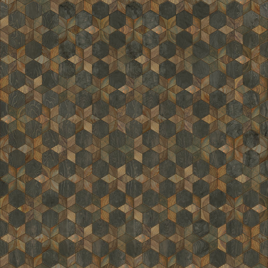 Artisanry - Illuminated - Shooting Star 96x96 Vintage Vinyl Floorcloth