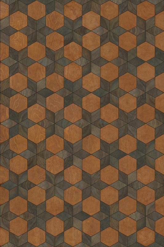 Artisanry - Illuminated - Star Chamber 20x30 Vintage Vinyl Floorcloth