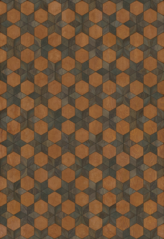Artisanry - Illuminated - Star Chamber 70x102 Vintage Vinyl Floorcloth