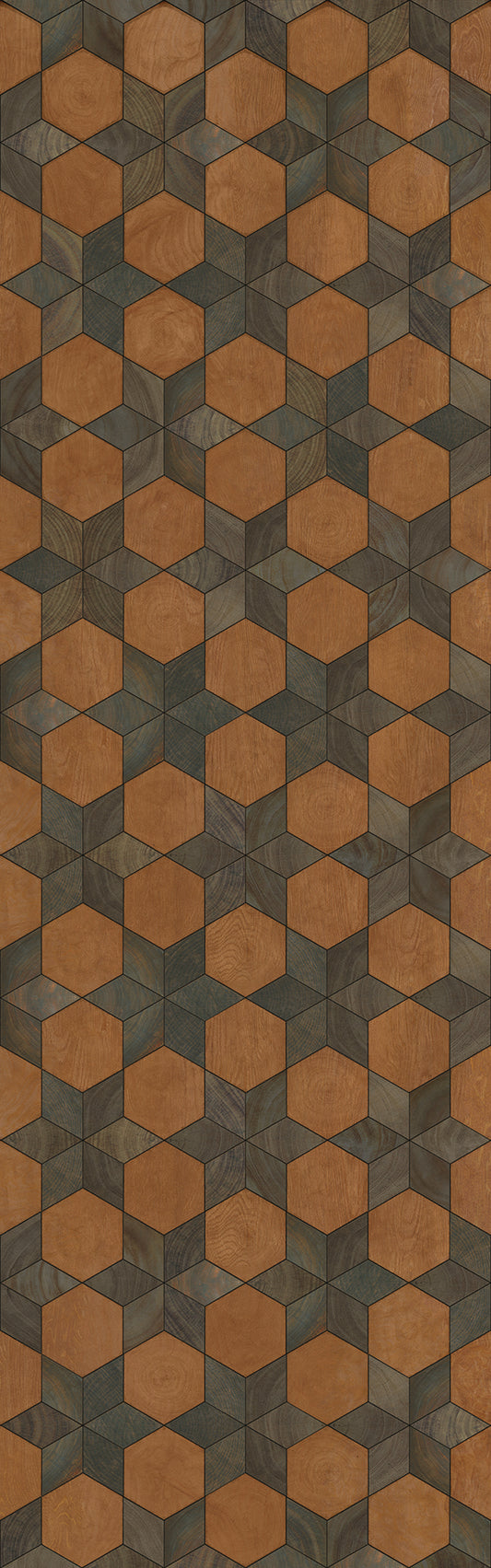 Artisanry - Illuminated - Star Chamber 36x115 Vintage Vinyl Floorcloth