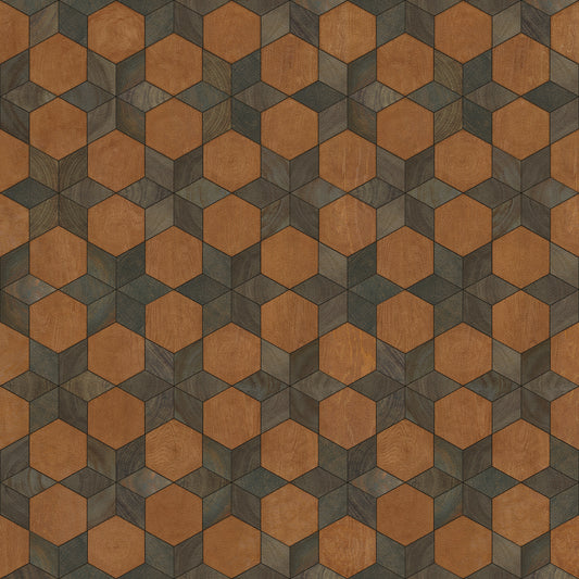Artisanry - Illuminated - Star Chamber 36x36 Vintage Vinyl Floorcloth