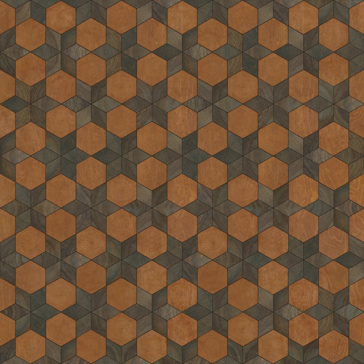 Artisanry - Illuminated - Star Chamber 60x60 Vintage Vinyl Floorcloth