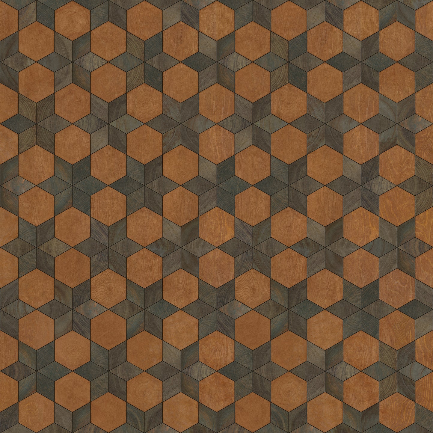 Artisanry - Illuminated - Star Chamber 72x72 Vintage Vinyl Floorcloth