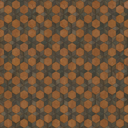 Artisanry - Illuminated - Star Chamber 120x120 Vintage Vinyl Floorcloth