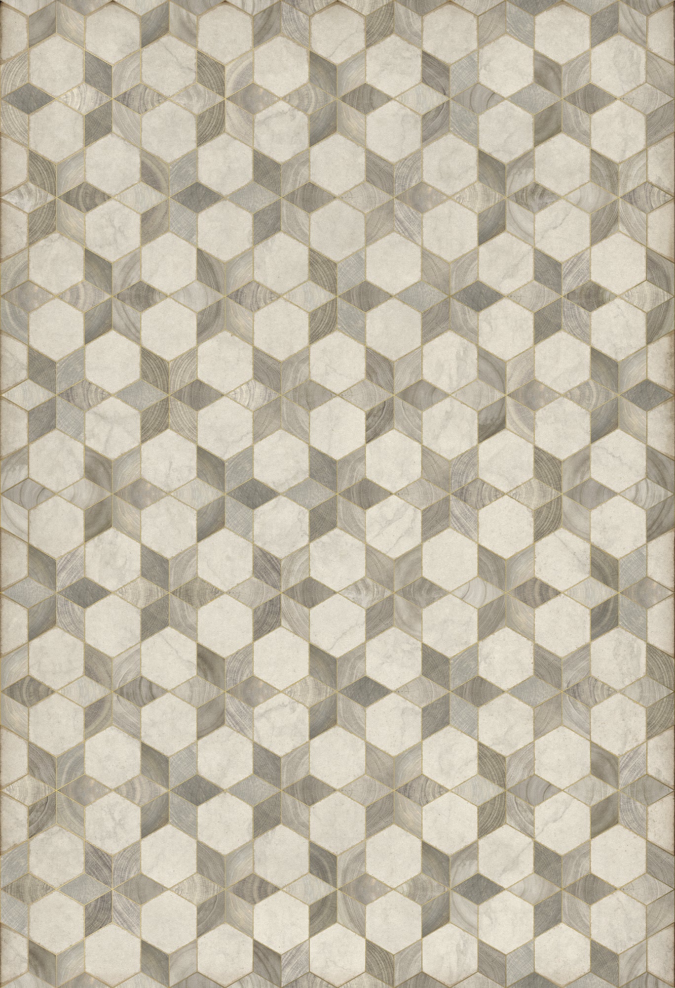 Artisanry - Illuminated - Starlight 52x76 Vintage Vinyl Floorcloth