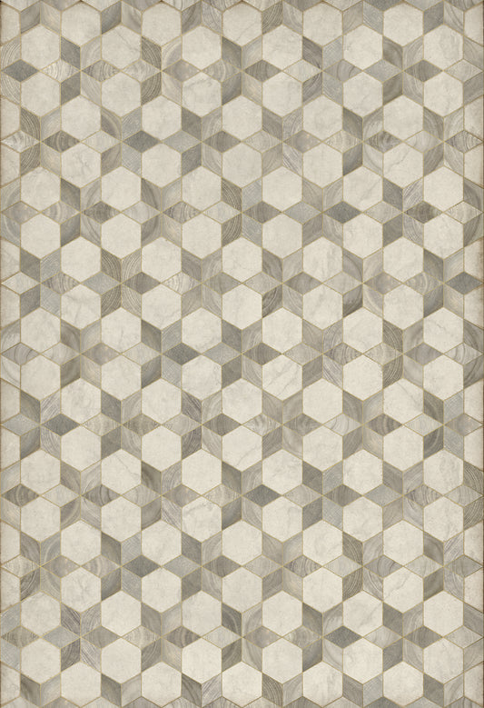 Artisanry - Illuminated - Starlight 52x76 Vintage Vinyl Floorcloth