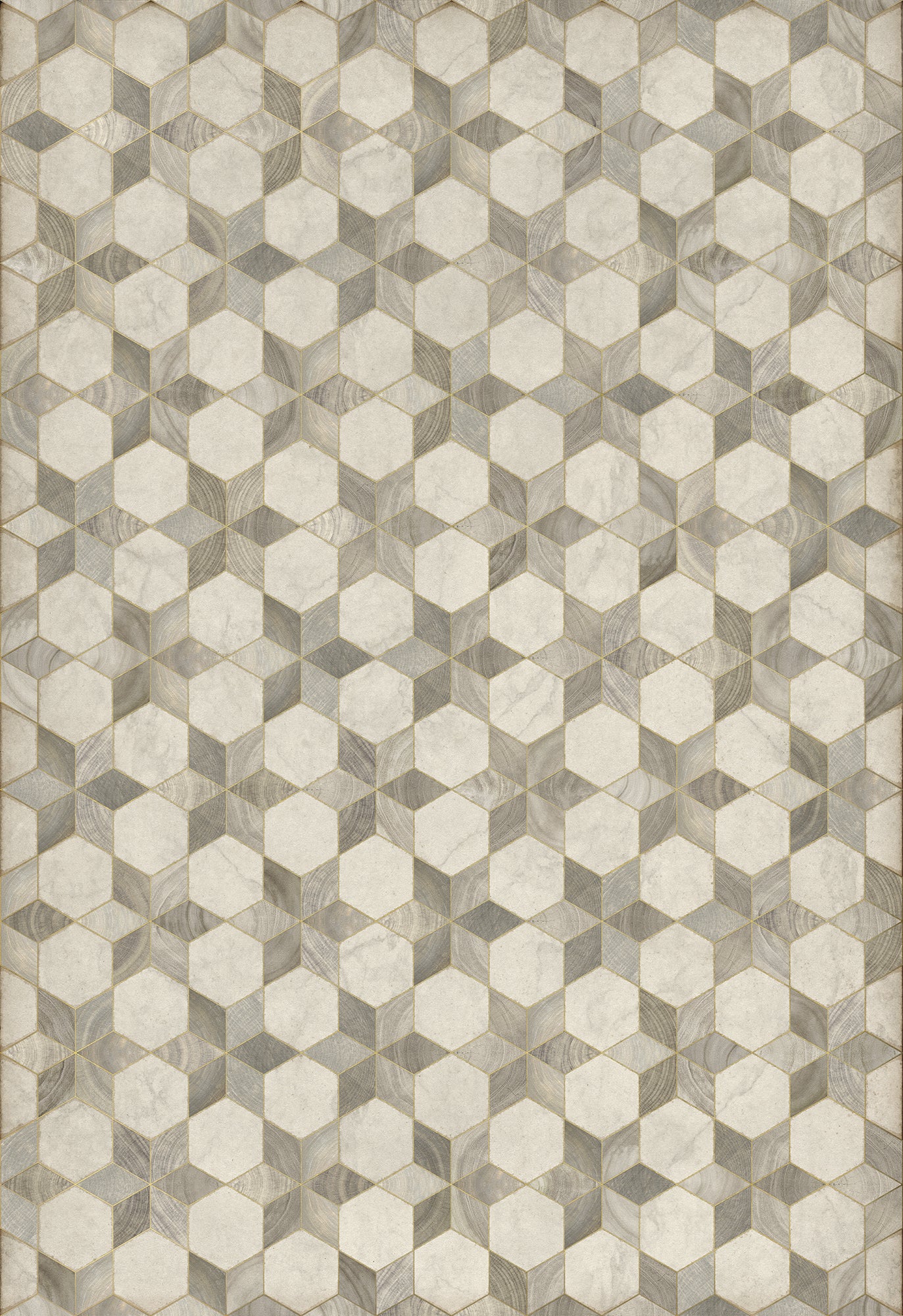Artisanry - Illuminated - Starlight 70x102 Vintage Vinyl Floorcloth