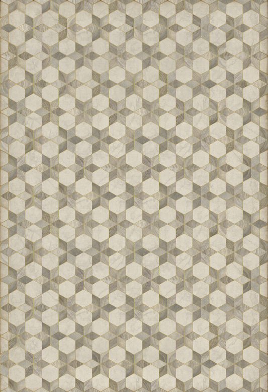 Artisanry - Illuminated - Starlight 120x175 Vintage Vinyl Floorcloth