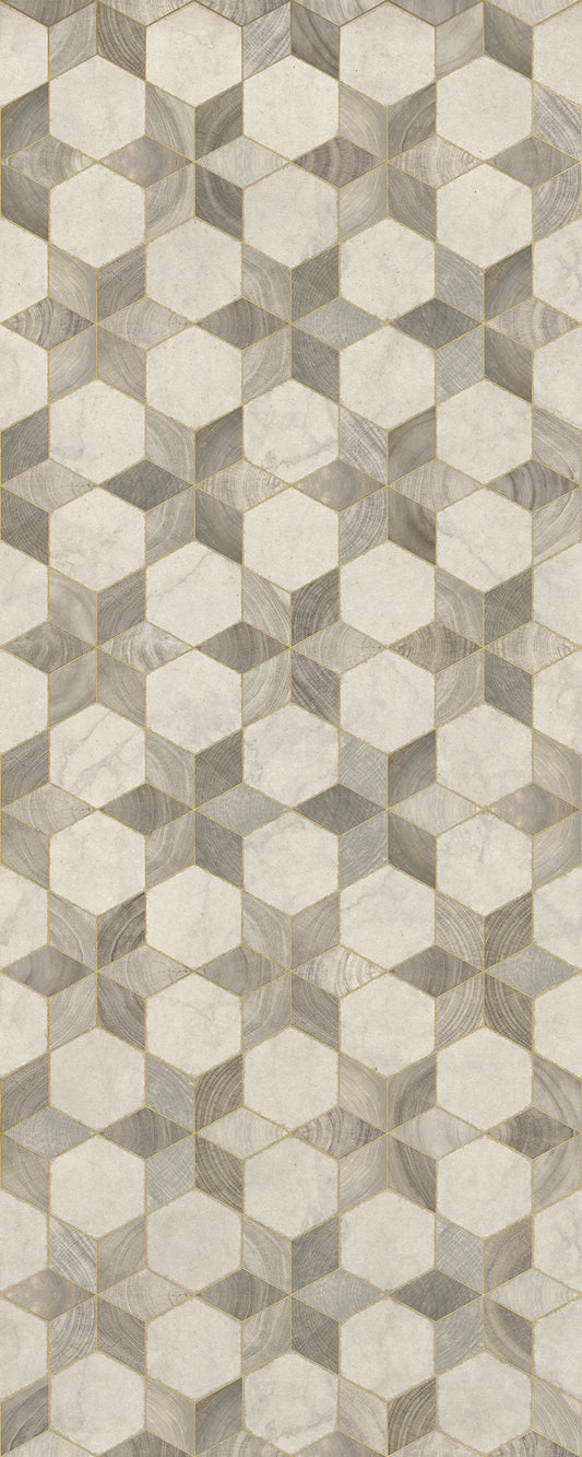 Artisanry - Illuminated - Starlight 36x90 Vintage Vinyl Floorcloth