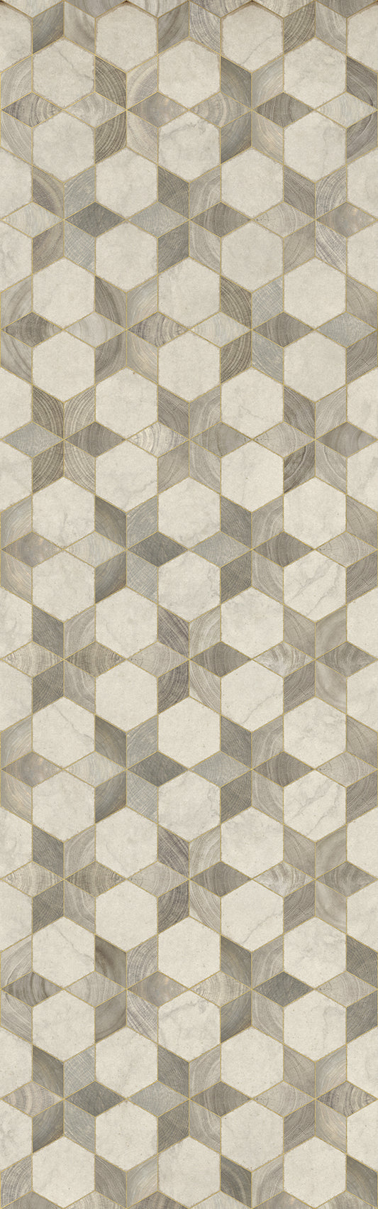 Artisanry - Illuminated - Starlight 36x115 Vintage Vinyl Floorcloth