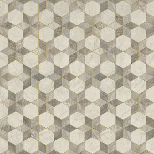 Artisanry - Illuminated - Starlight 48x48 Vintage Vinyl Floorcloth
