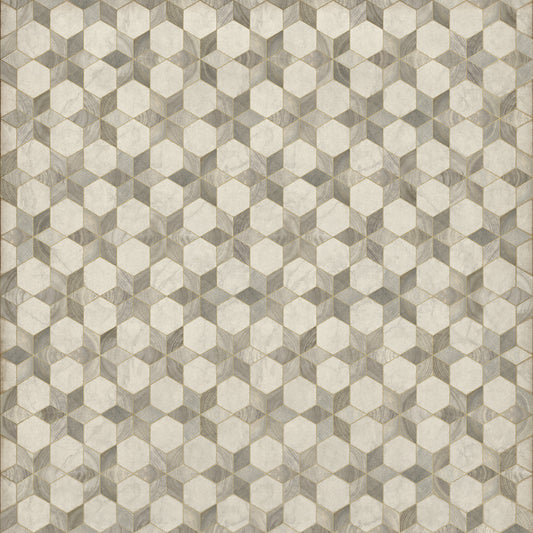 Artisanry - Illuminated - Starlight 96x96 Vintage Vinyl Floorcloth
