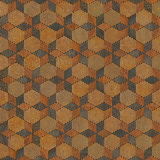 Artisanry - Illuminated - Starmaker 48x48 Vintage Vinyl Floorcloth
