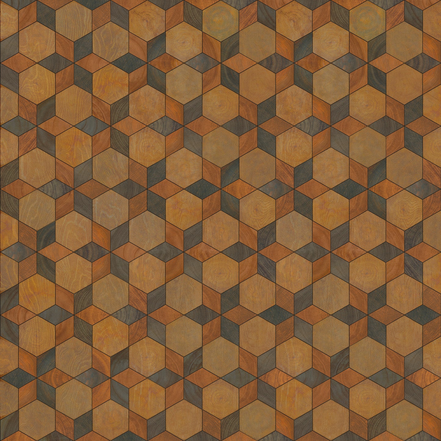 Artisanry - Illuminated - Starmaker 60x60 Vintage Vinyl Floorcloth