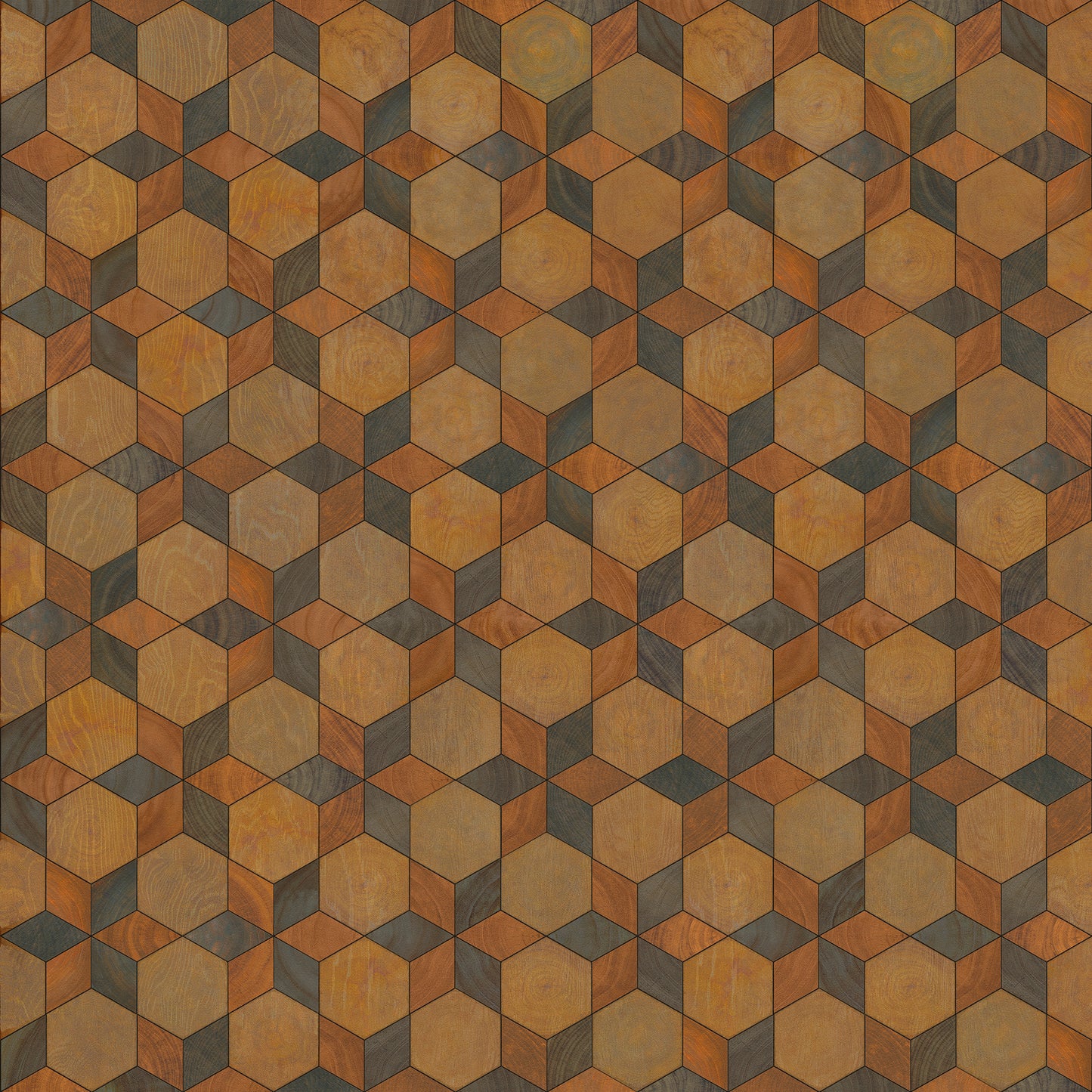 Artisanry - Illuminated - Starmaker 72x72 Vintage Vinyl Floorcloth