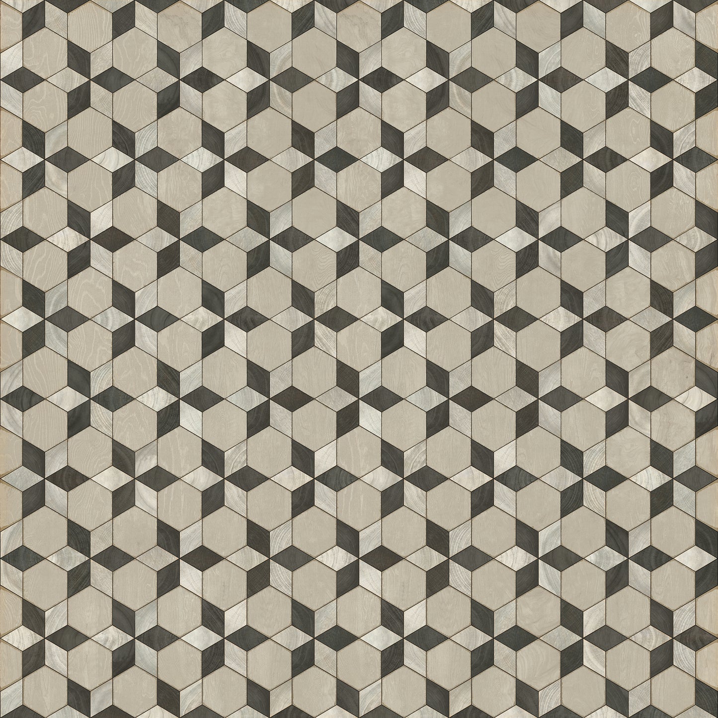 Artisanry - Illuminated - Starman 120x120 Vintage Vinyl Floorcloth