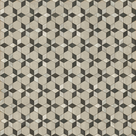 Artisanry - Illuminated - Starman 120x120 Vintage Vinyl Floorcloth