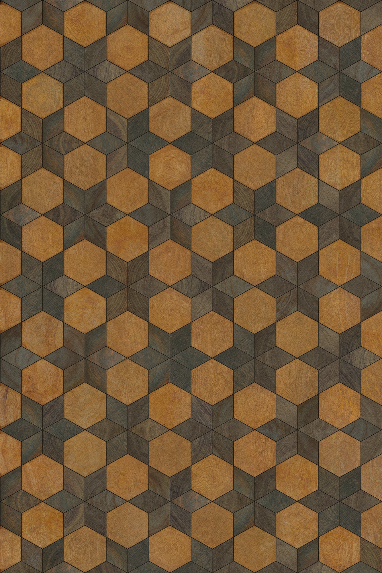 Artisanry - Illuminated - Swinging on a Star 20x30 Vintage Vinyl Floorcloth