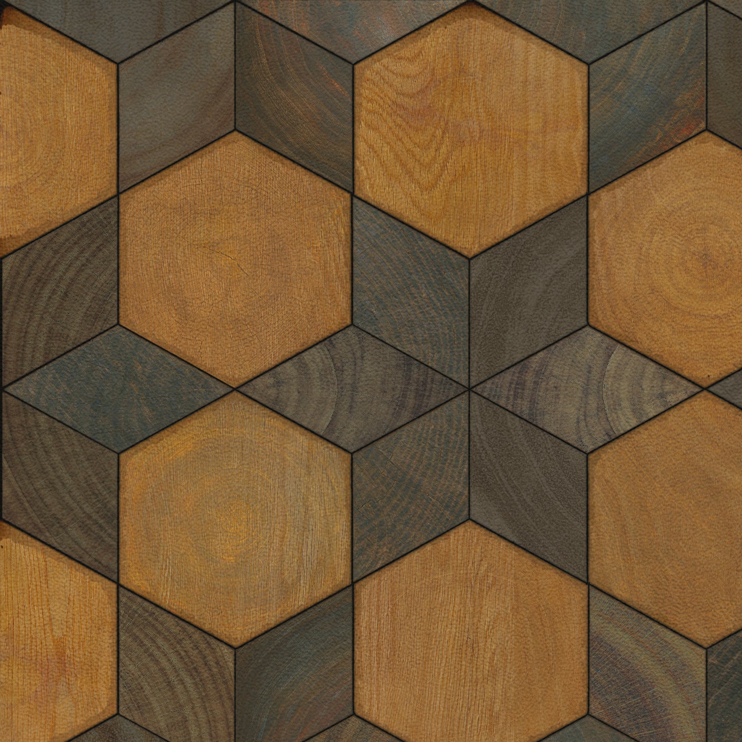 Artisanry - Illuminated - Swinging on a Star 38x56 Vintage Vinyl Floorcloth