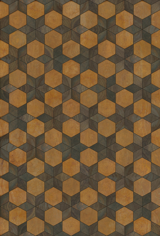 Artisanry - Illuminated - Swinging on a Star 38x56 Vintage Vinyl Floorcloth